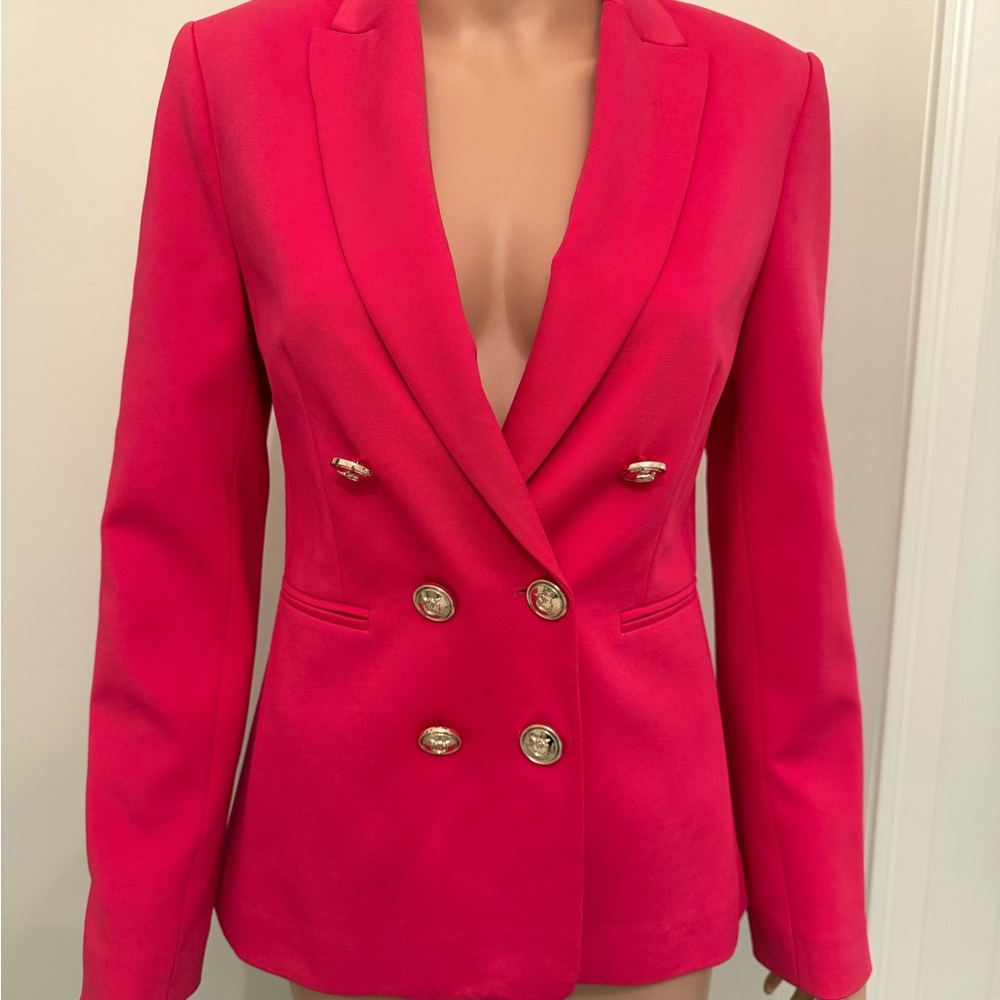 Pinko Elegant Women's Double-Breasted Blazer - pink